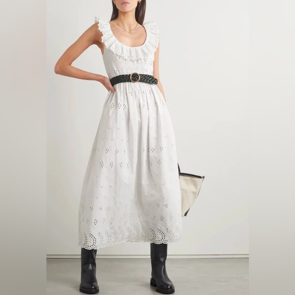 NWT Doen Farah White Lace Dress
